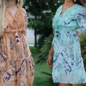 VESTIDO CORTO BOHO-CHIC