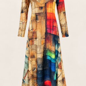 VESTIDO MAXI ESTAMPADO